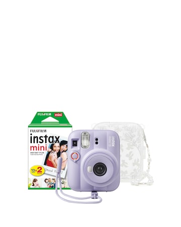 Fujifilm Instax Mini 13 Camera inc Skinny Dip Case & 20 Shot Film Dreamy Purple