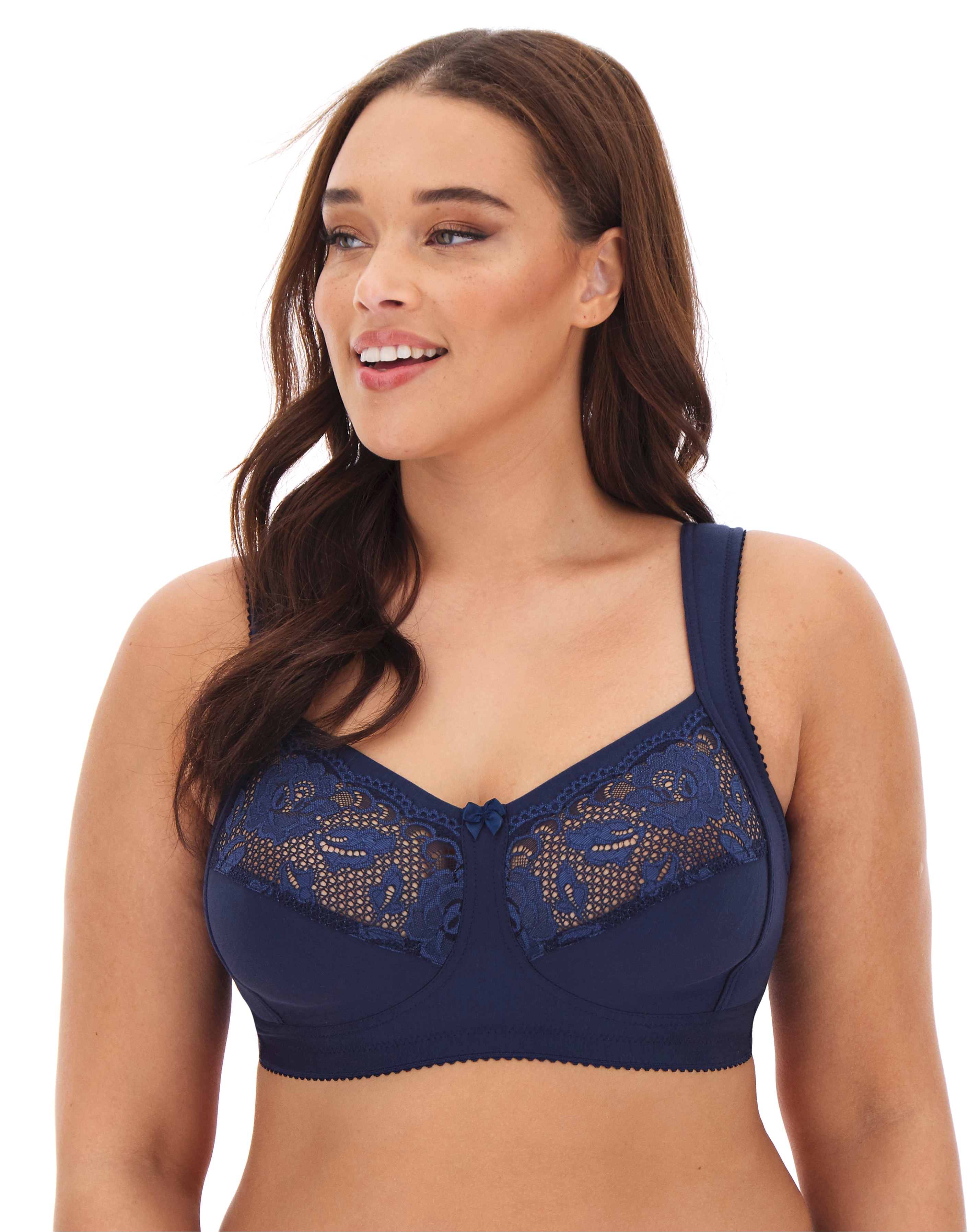 Miss Mary Lovely Lace Support Bra DkBlue