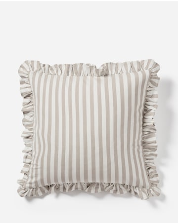 Sylvia Ruffled Stripe Cushion