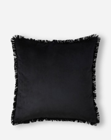 Watercolour Floral Printed Velvet Cushion