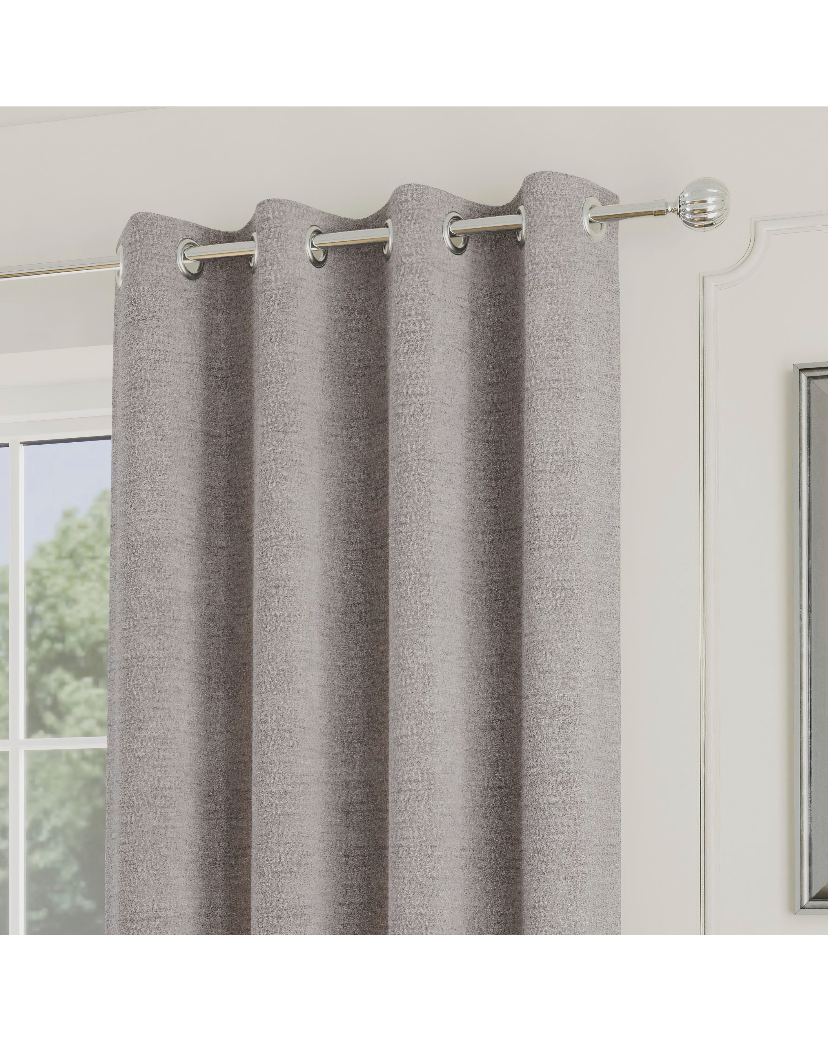 Royal Luxury Boucle Eyelet Curtains