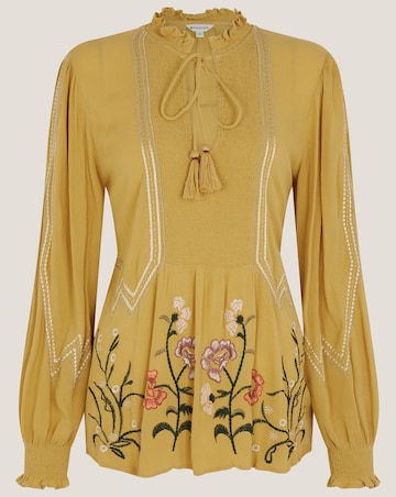 Monsoon Heidi Floral Tassel Blouse