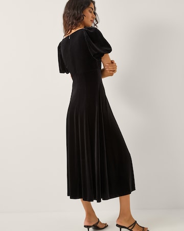 Monsoon Cynthia Velvet Midi Dress