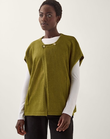 Monsoon Double Breasted Knit Poncho Vest