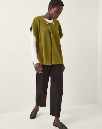 Monsoon Double Breasted Knit Poncho Vest