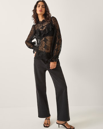 Monsoon Phoebe Sheer Lace Blouse