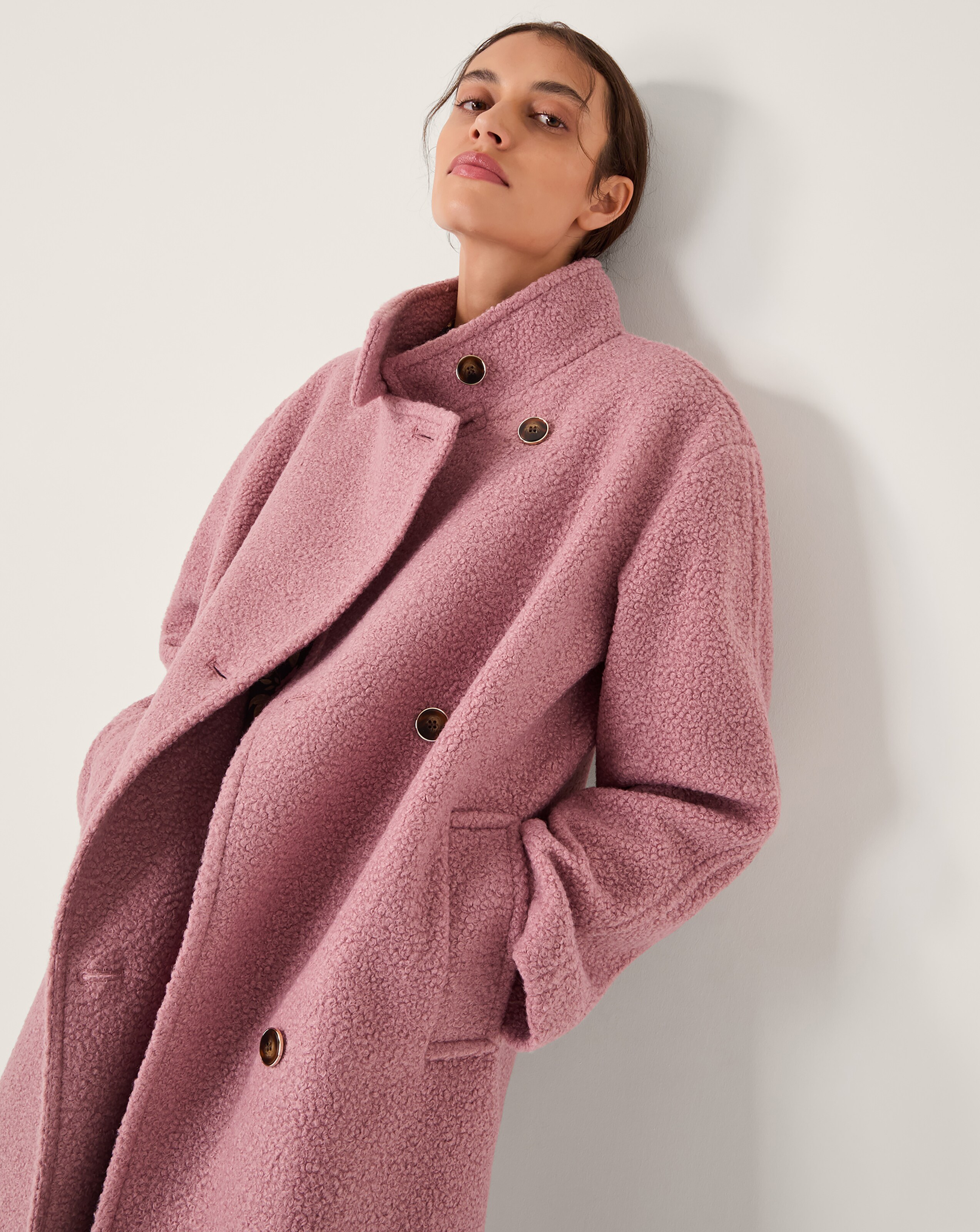 Monsoon Freya Boucle Coat Fashion World