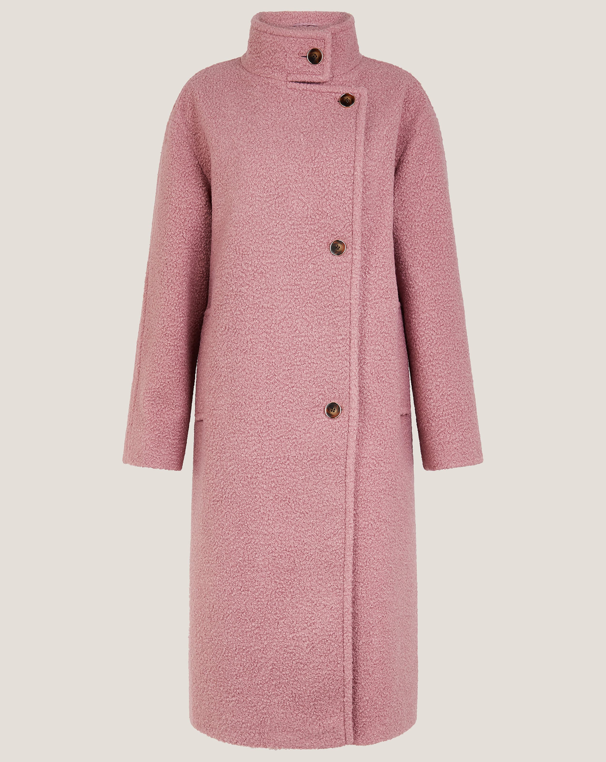 Winter Coats Mint Velvet Pink Boucle Coat Monsoon Freya Boucle