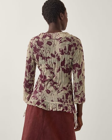 Monsoon Bora Floral Ruffle Top