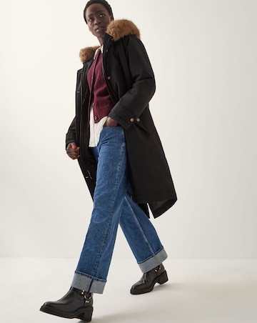 Monsoon Paula Faux Fur Parka