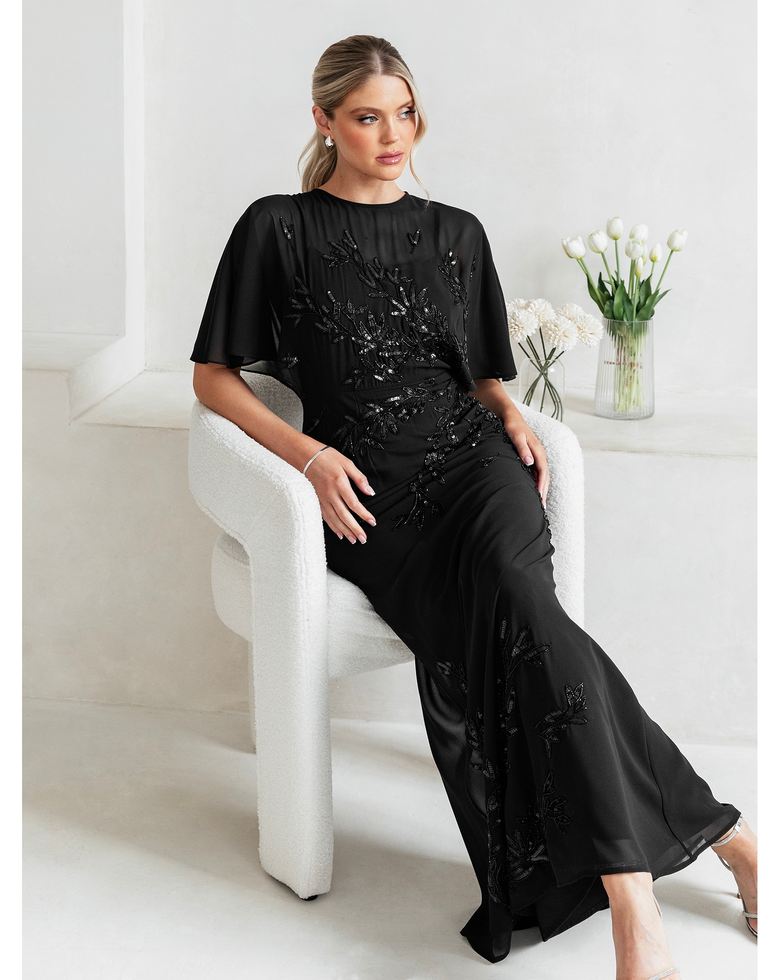 Maya Deluxe Embellished Dress