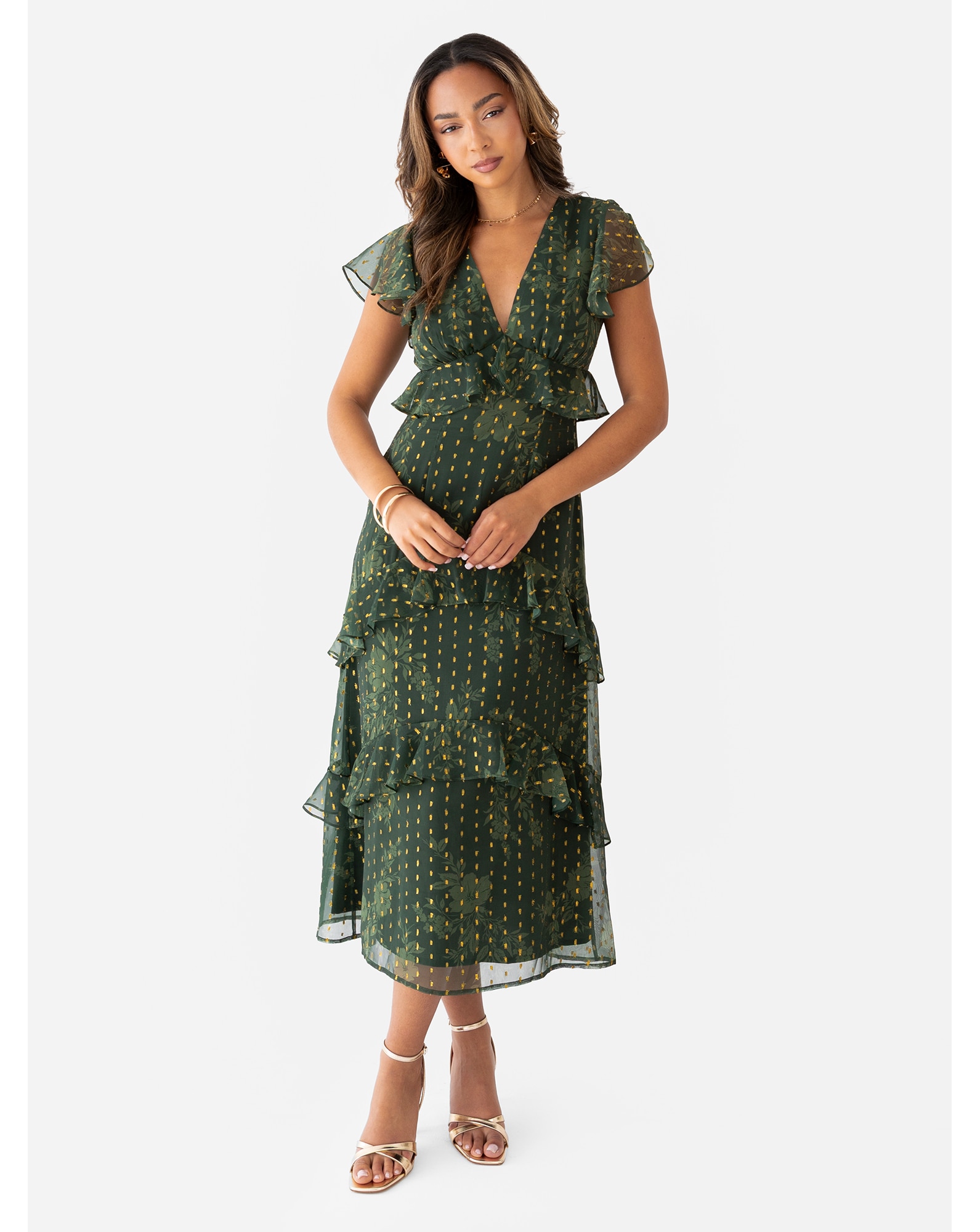 New In - Anaya Metallic thread Dress