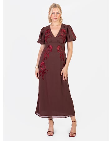 Maya Deluxe Embroidered Dress