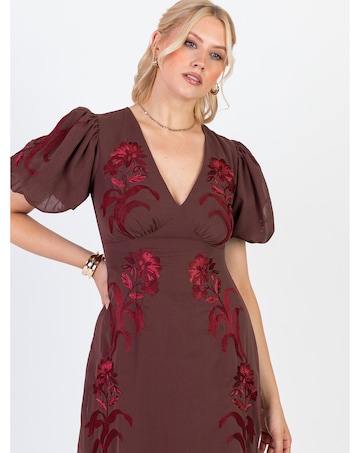 Maya Deluxe Embroidered Dress