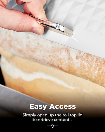 Tower Solitaire Bread Bin-White