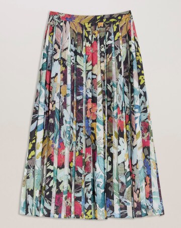 Ted Baker Floral Pleated Midi Skirt