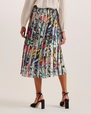 Ted Baker Floral Pleated Midi Skirt