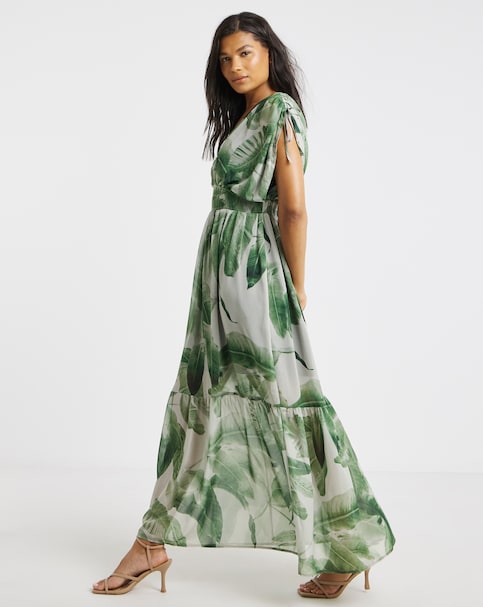 Religion V Neck Maxi Dress