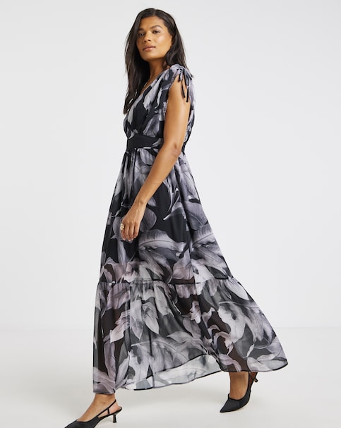 Religion V Neck Maxi Dress