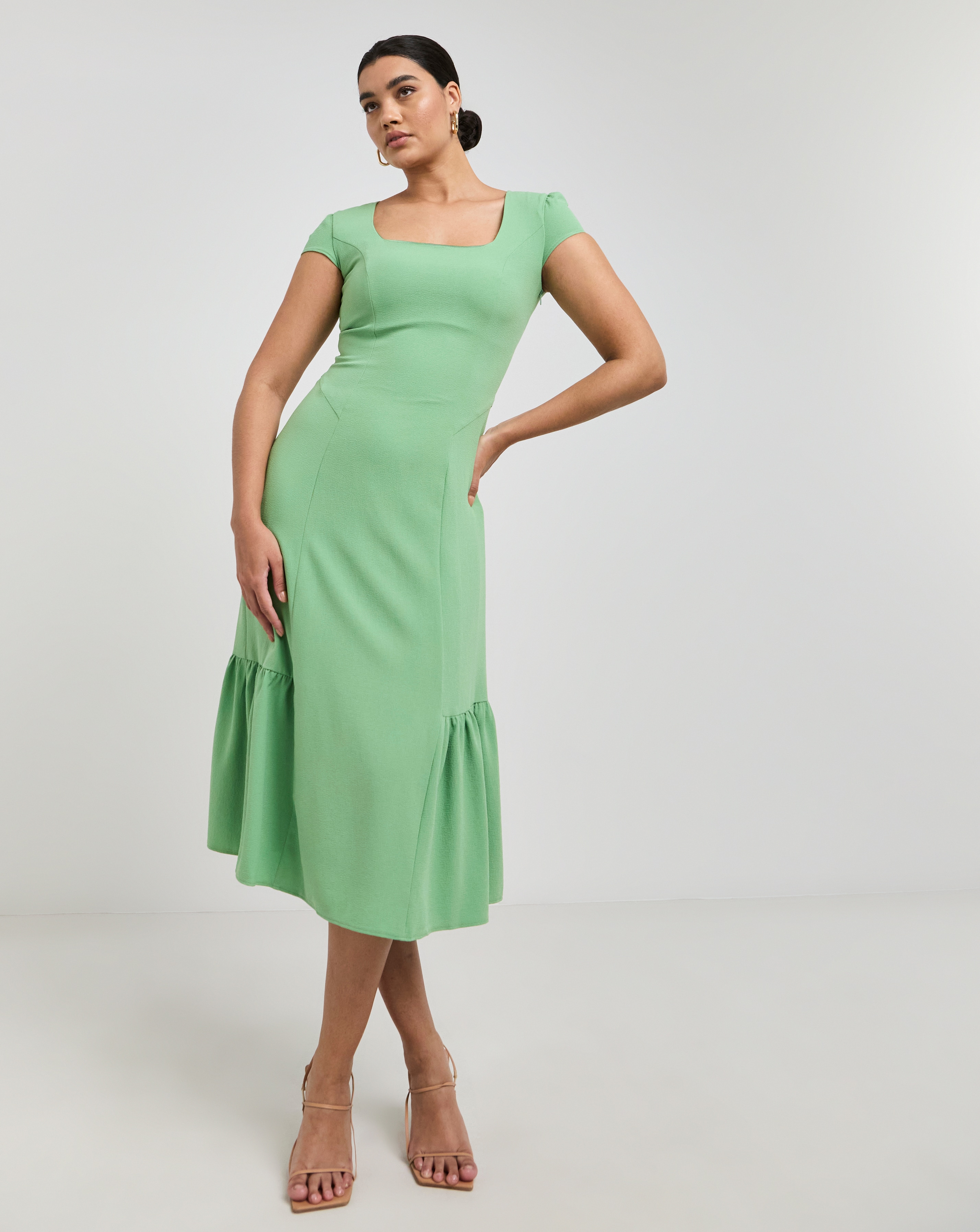 Joanna Hope Cap Sleeve Column Dress