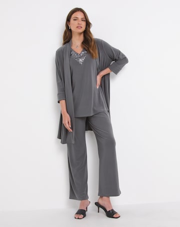 Joanna Hope Charcoal Luxe Jersey Trouser Set
