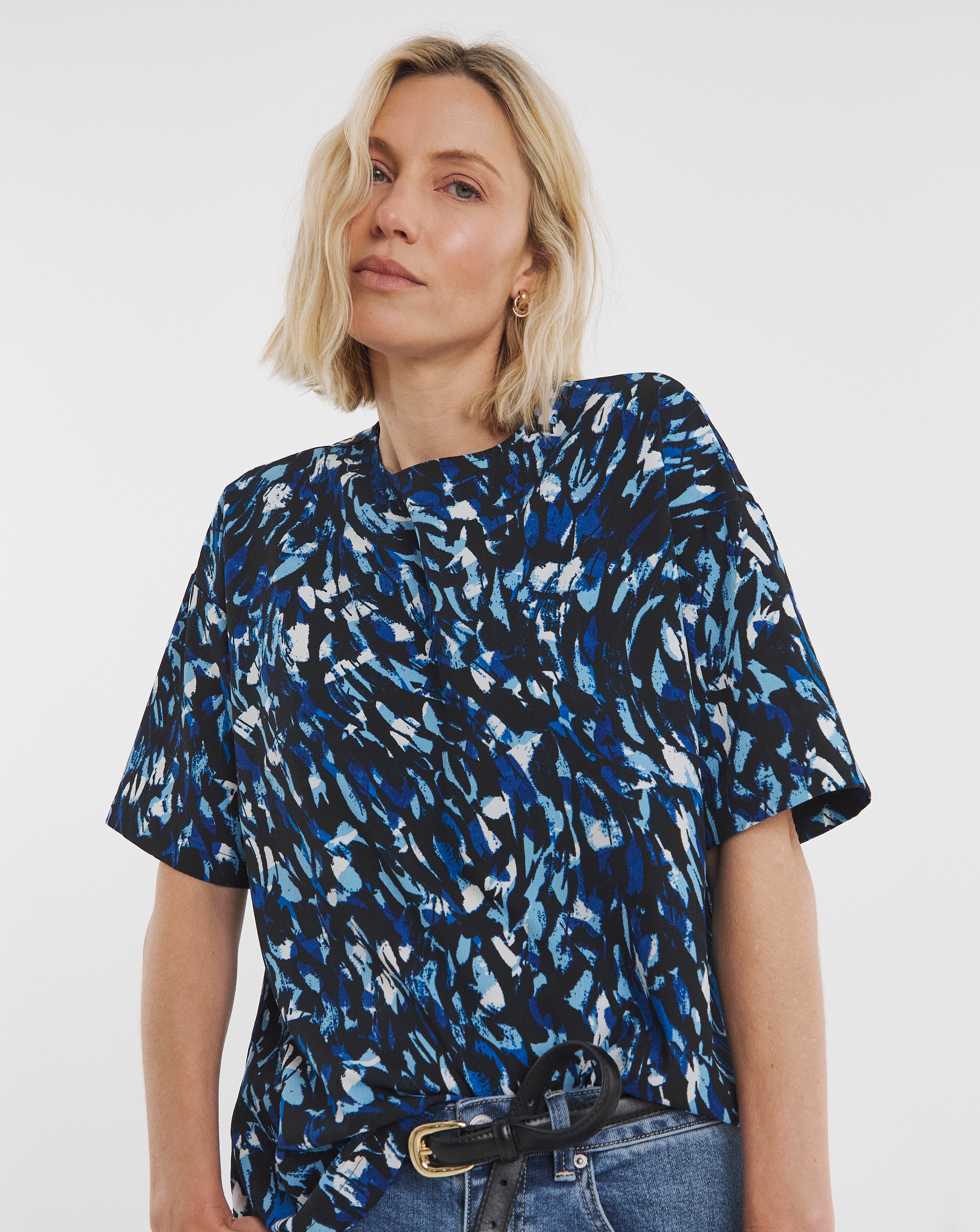 Printed Boxy Top