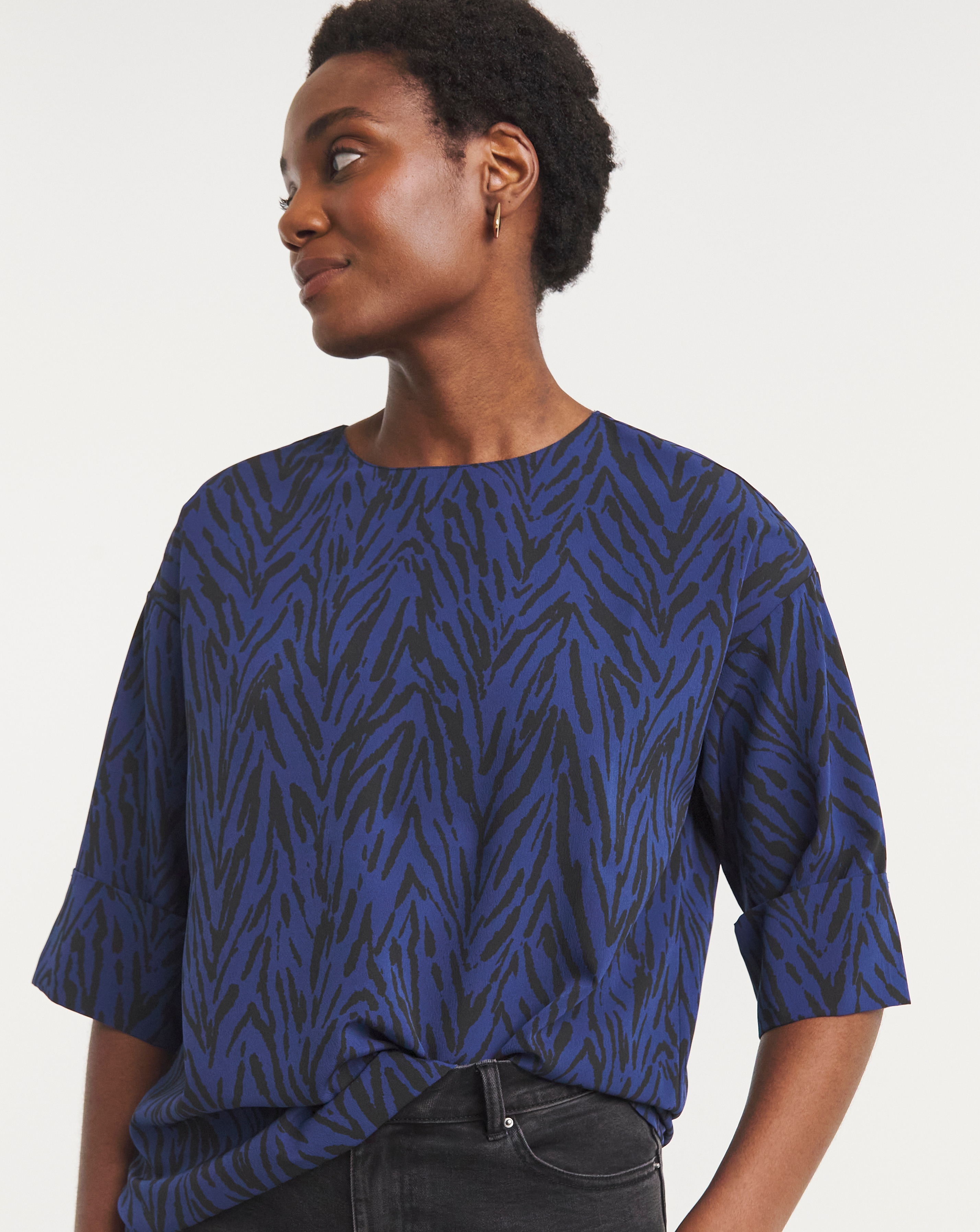 Half Sleeve Boxy Top