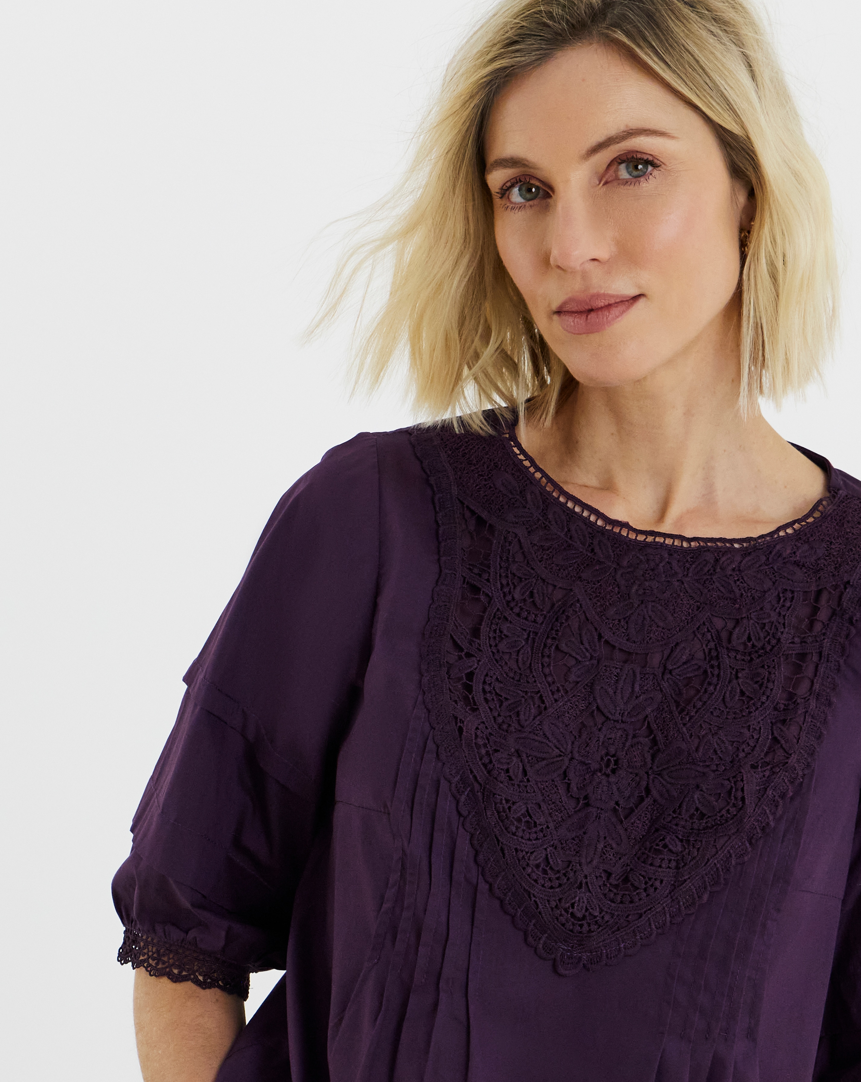 New In - Broderie Insert Top