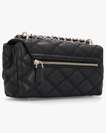 Guess Tamsin Quilted Black Cross-Body Bag