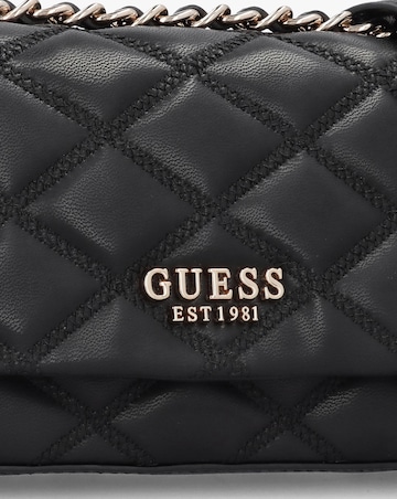 Guess Tamsin Quilted Black Cross-Body Bag