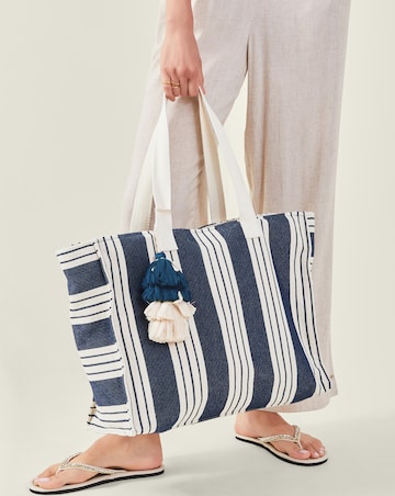 Accessorize Large Stripe Beach Bag