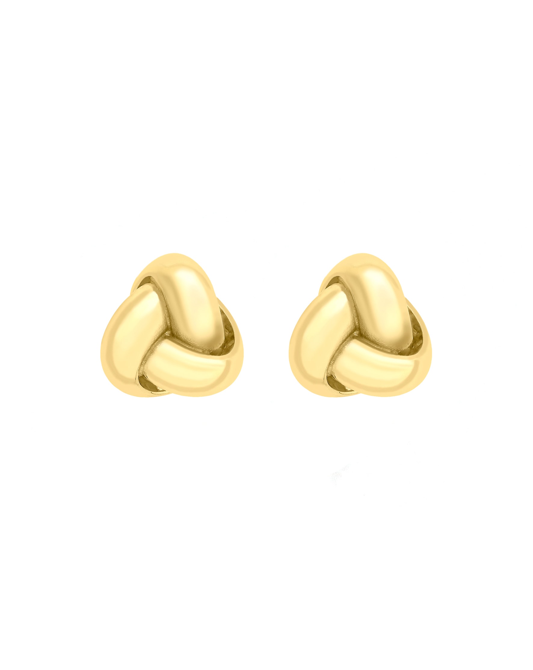 9ct Yellow Gold Knot Stud Earrings