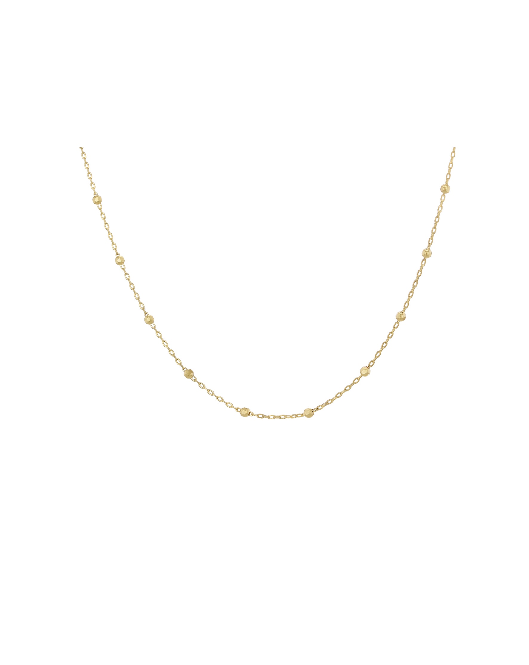 9ct Yellow Gold Ball Trace Necklace