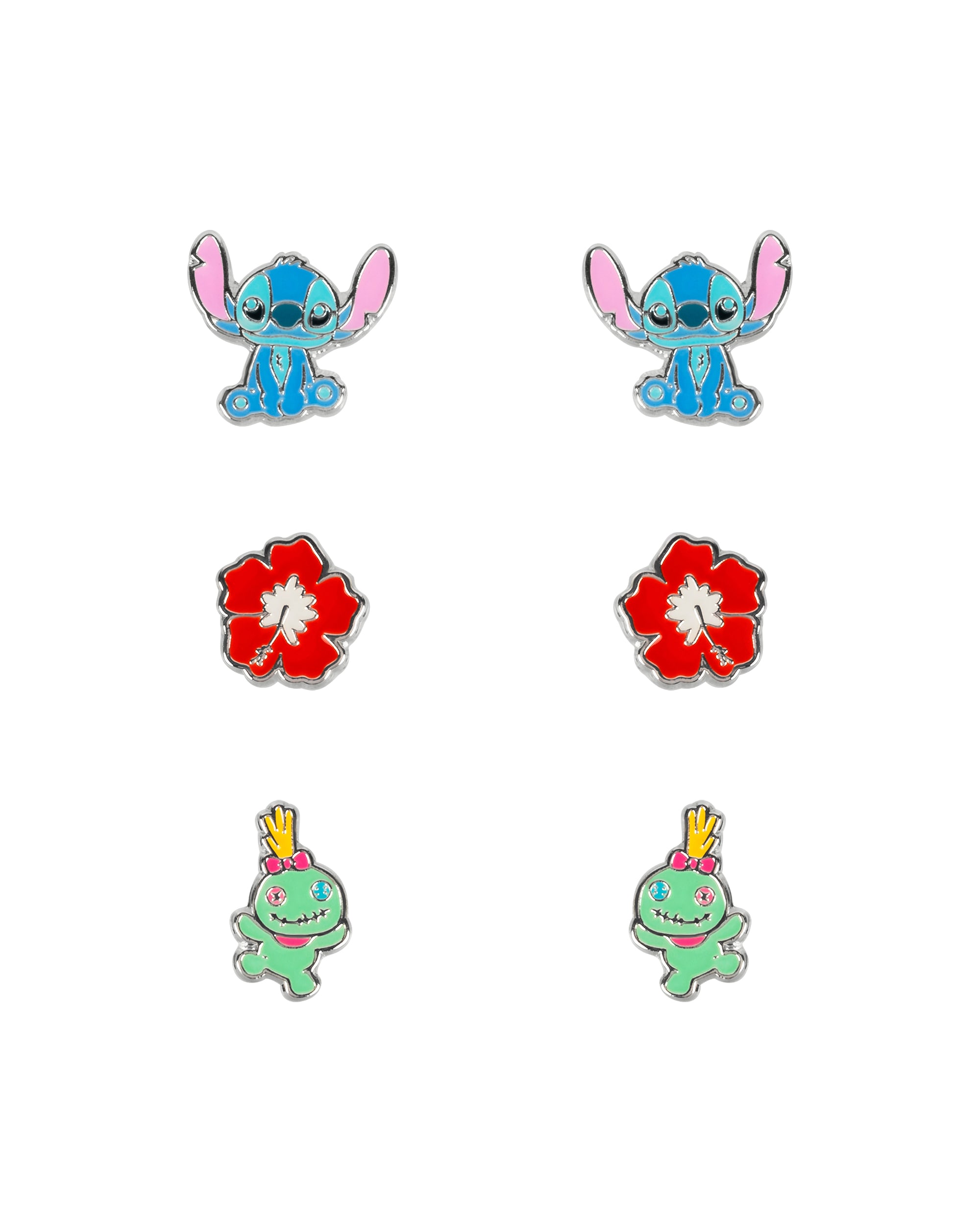 Stitch Stud Earring Set