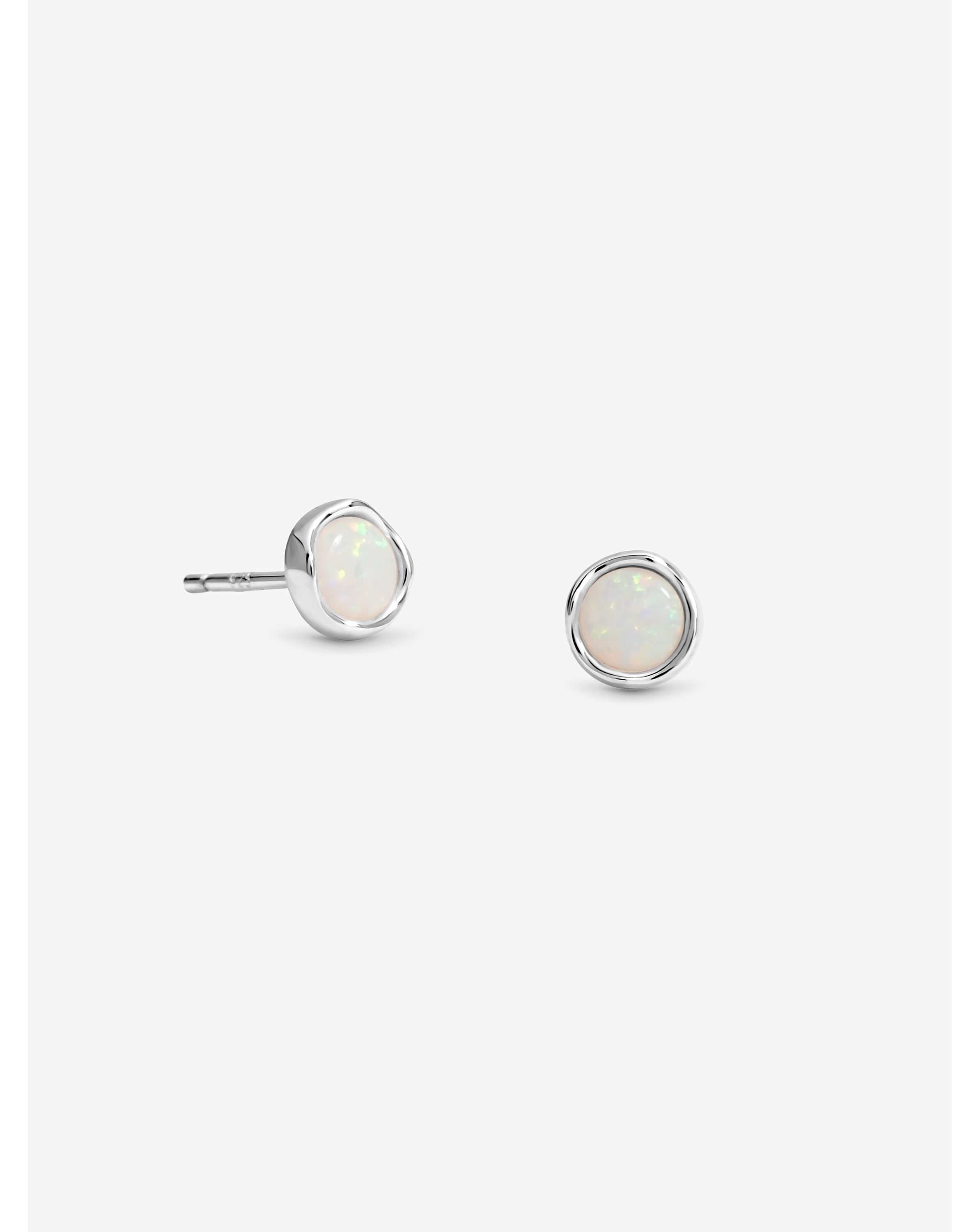 Simply Silver 925 Opal Studs