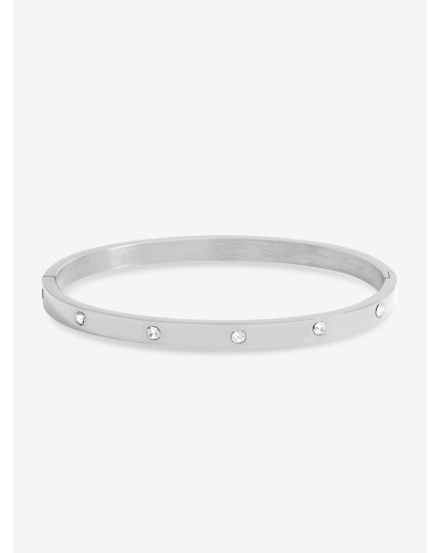 Jon Richard Platinum Crystal Bangle