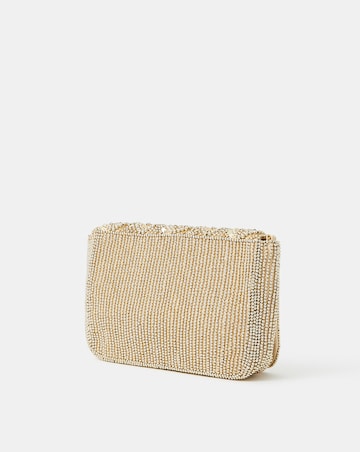 Accessorize Embellished Fold Over Clutch Bag