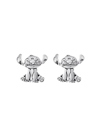 Stitch Silver Stud Earrings
