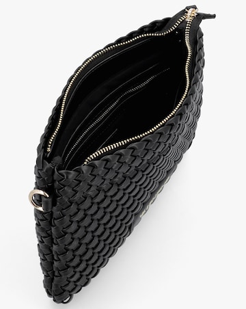 Valentino Bags Shantel Woven Black Shoulder Bag