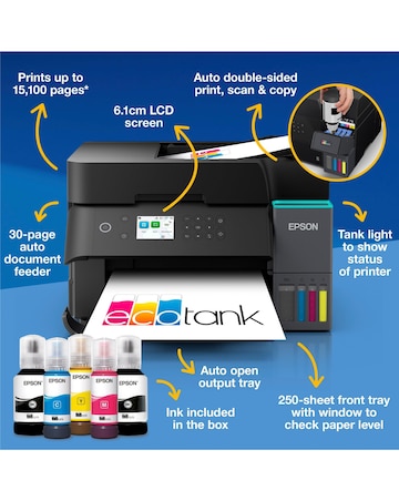 Epson EcoTank ET-3950 A4 Multifunction Wi-Fi Ink Tank Printer