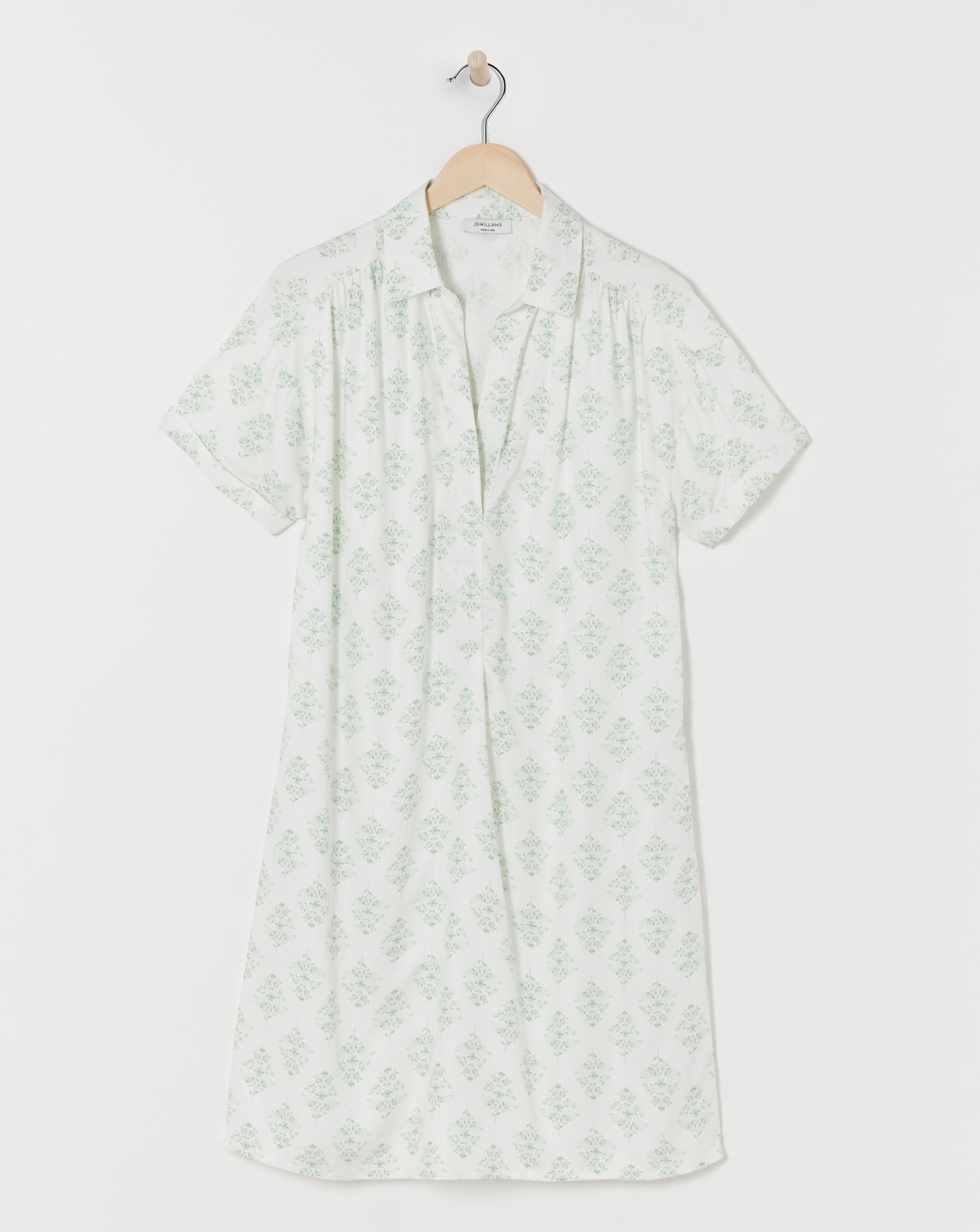 Viscose Twill Relaxed Shirt Dress