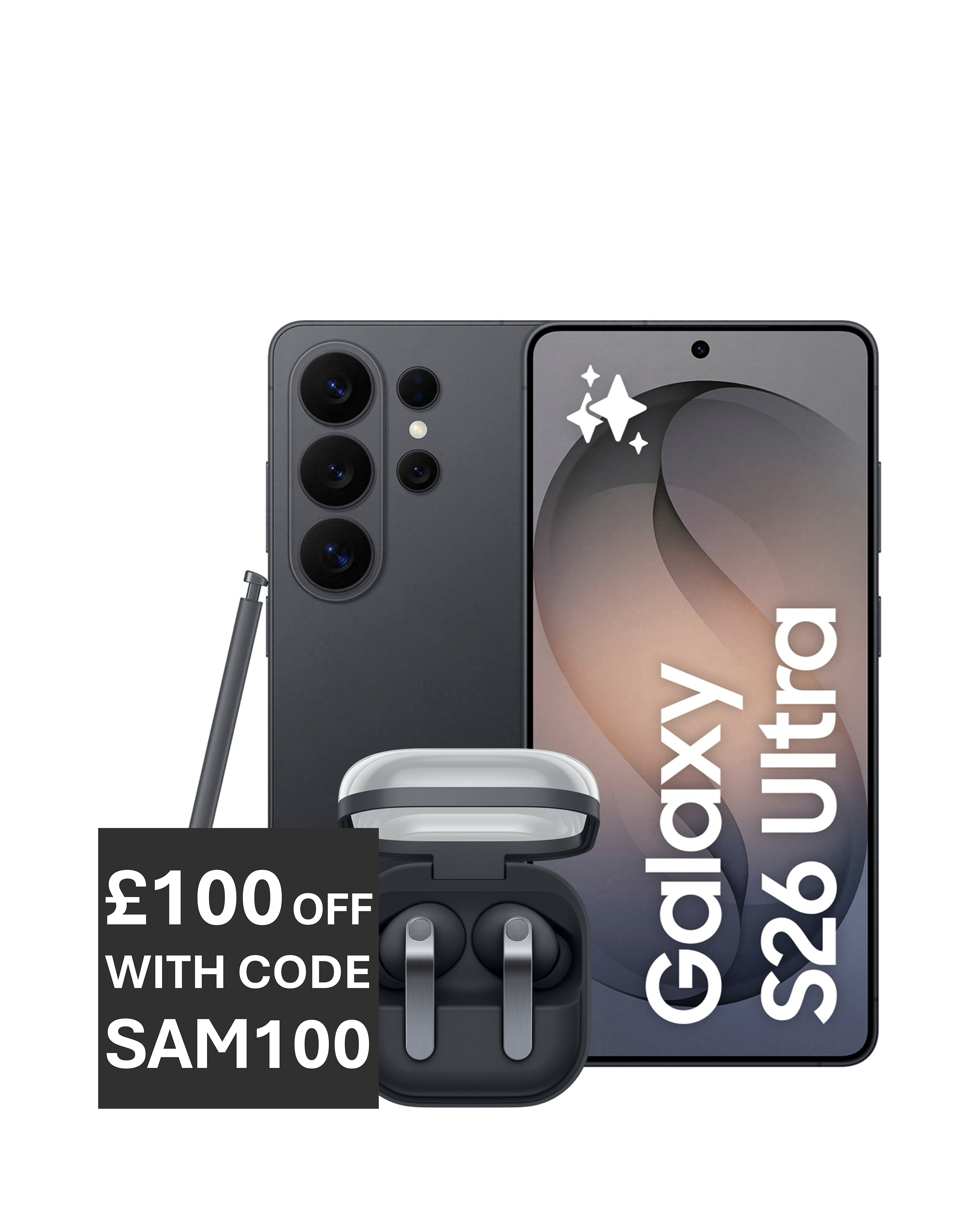 Samsung S26 Ultra 1TB Black & Buds4 Pro