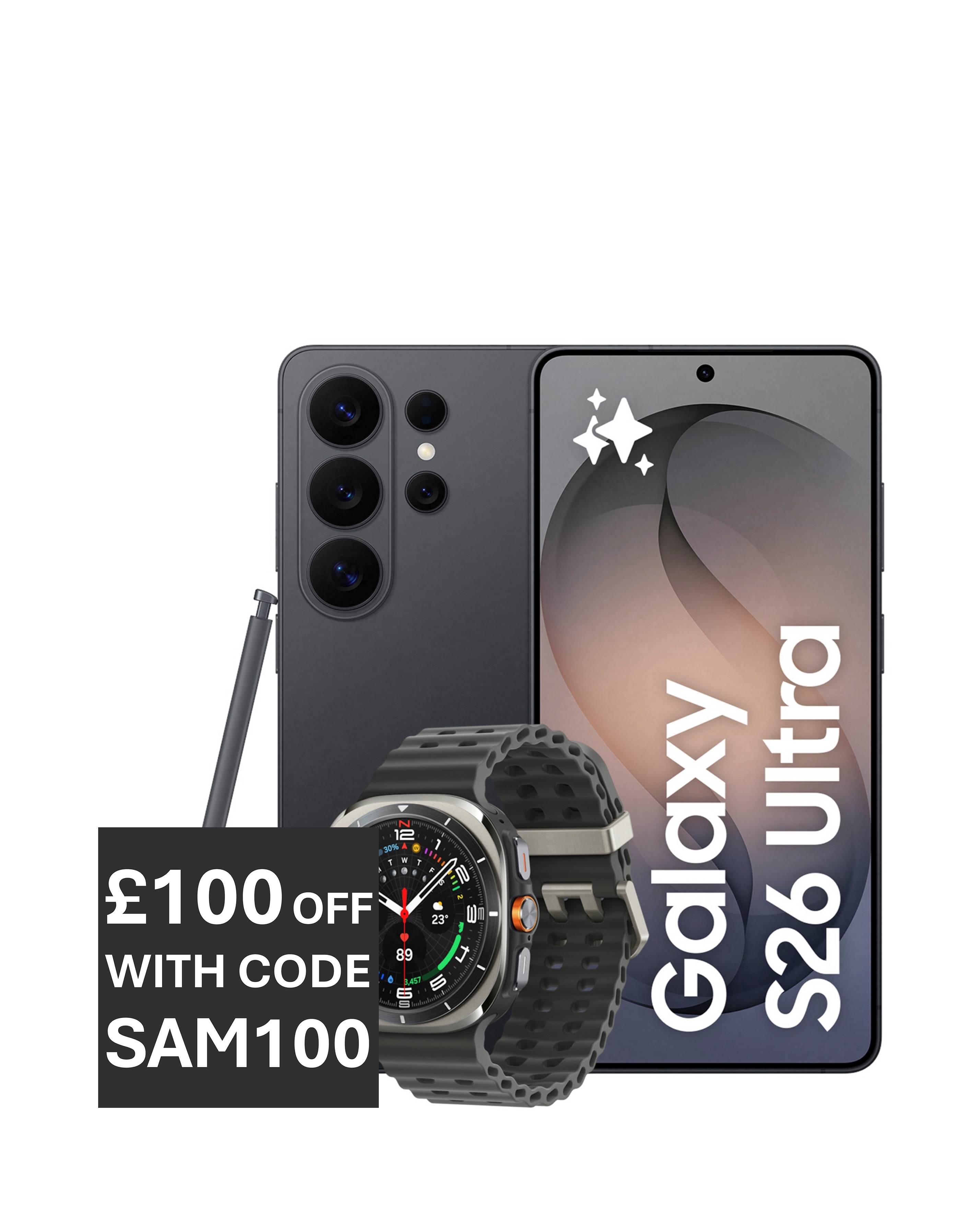 Samsung S26 Ultra 512GB Black & Watch