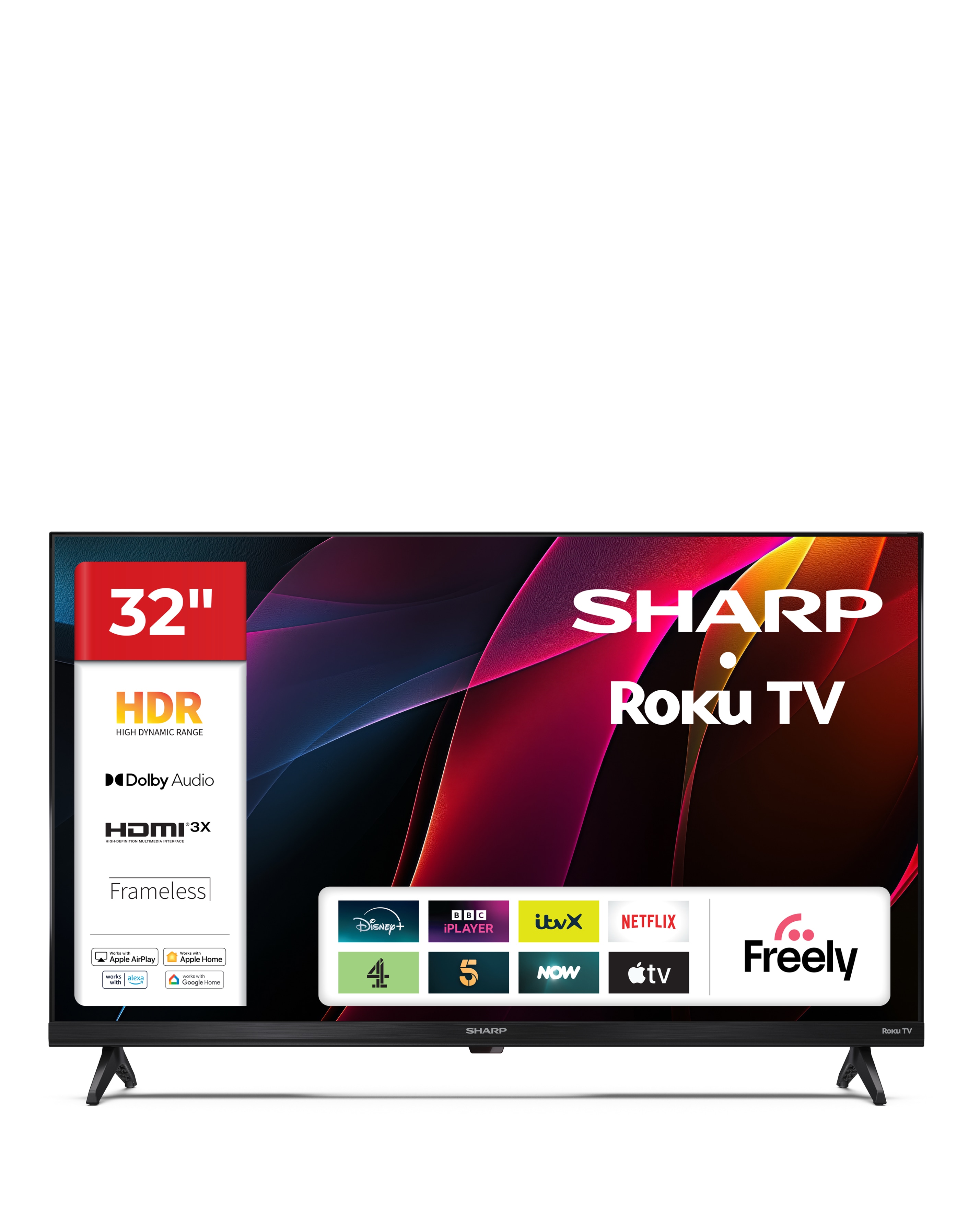 New In - Sharp 1T-C32HD2225KB 32in HD LED TV