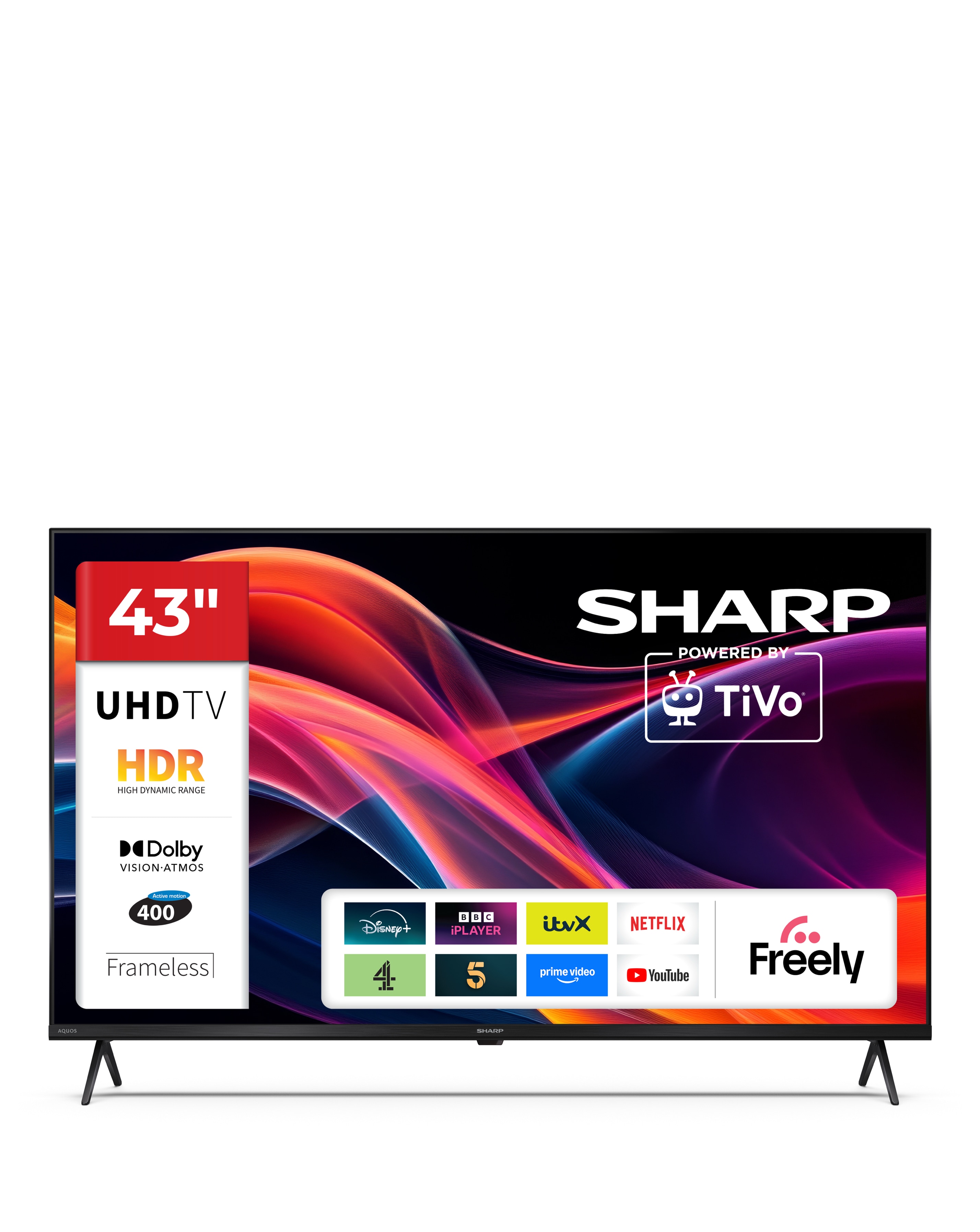 New In - Sharp 4T-C43HK4245KB 43in UHD LED TV