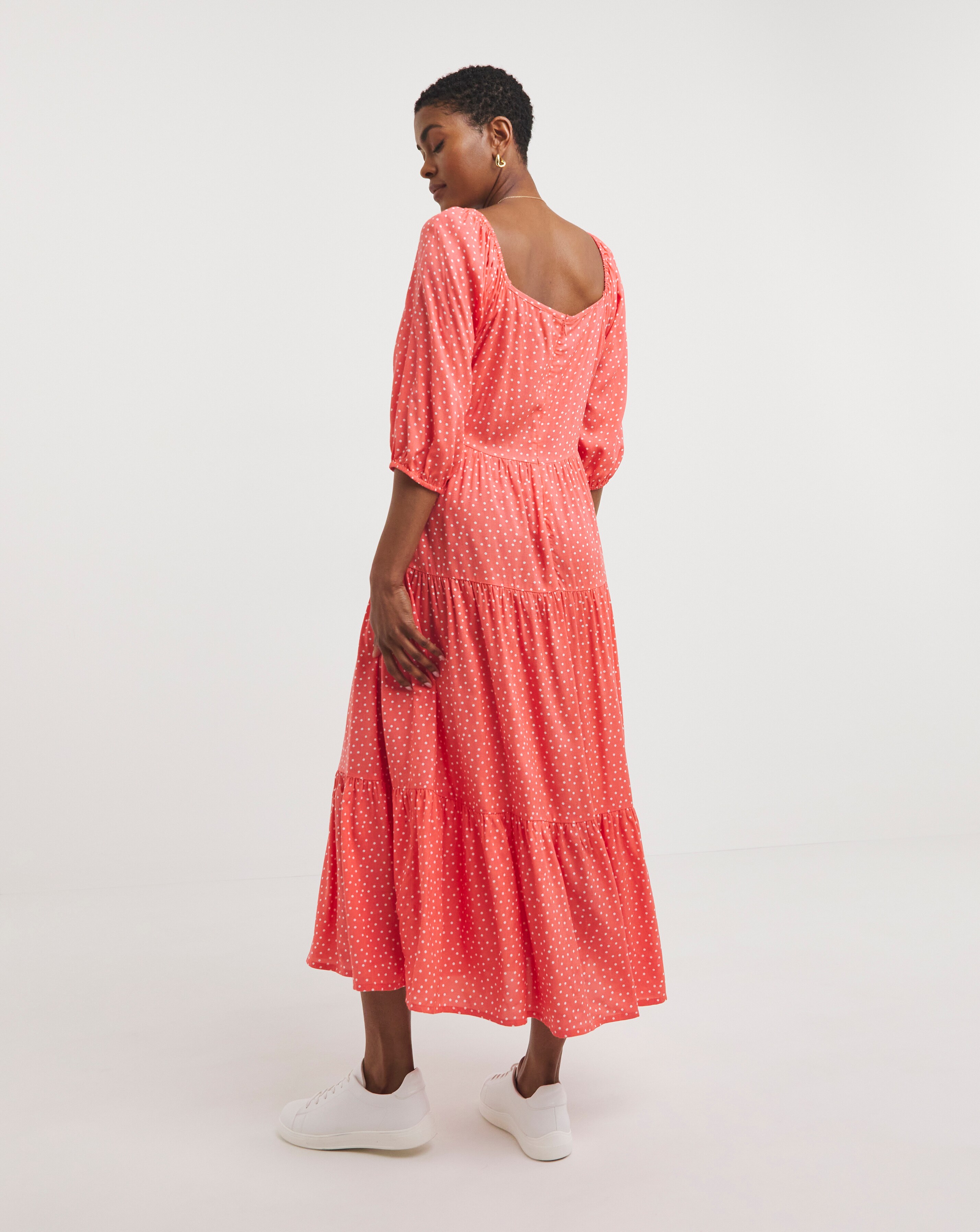 Sweet Heart Midi Smock Dress