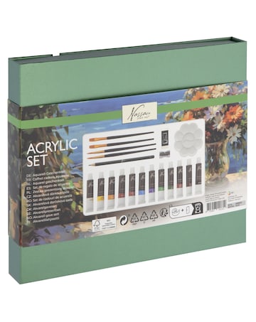 21 Pc Acrylic Art Set