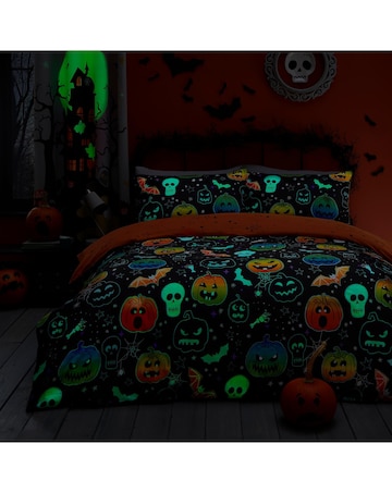 Bedlam Scary Pumpkins Duvet Cover Set