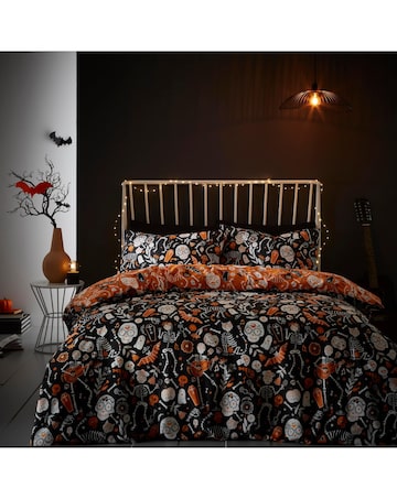 Bedlam Halloween Day of the Dead Duvet Cover Set