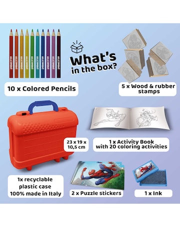 Spider-Man Colour & Stamp Set